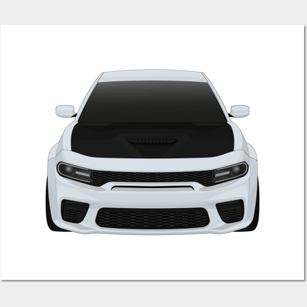 Charger Widebody Smoke-show + black hood Wall Art by VENZ0LIC